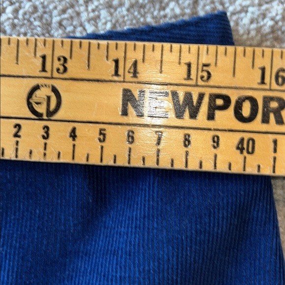 Boden Blue Corduroy Mini Skirt with ruffle accents Size 8 - Picture 7 of 7